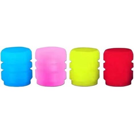 Bouchons De Valve De Pneu Lumineux Colorés, Bouchons De Nuit Fluorescents Pour Moto Et Vélo, Capuchon Lumineux De Nuit, Buses Décoratives, Accessoires De Pneus, 4/8 Pièces