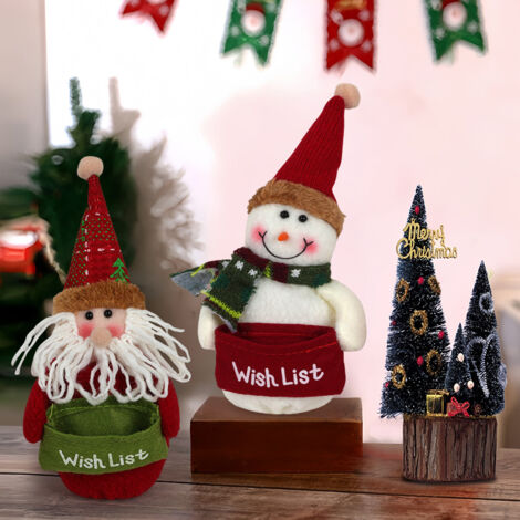 Lot de 2 décorations de Noël bonhomme de neige - Accessoires de chambre et salon sur le thème du Lot de 2 décorations de Noël bonhomme de neige - Accessoires de chambre et salon sur le thème du