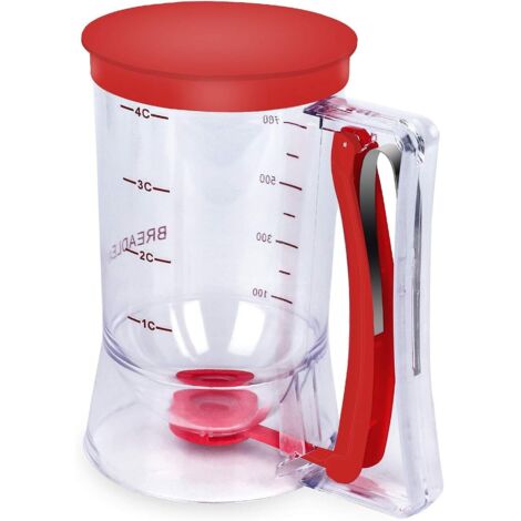 Verseur Précis Anti-goutte Distributeur De Pâte à Crêpes Gearmax 900ml - Pratique Pour Cupcakes, Muffins Et Beignets Distributeur Pâte Crêpes