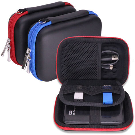 Lot De 3 Poches De Rangement Organisateur Câbles Et Disques Durs 2.5" - Anti-Poussière, Ultra Léger, Étanchéité Poussière
