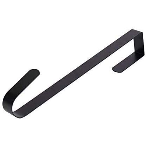 BEL Kit de fixation pour porte coulissante 200 cm acier enduit de poudre Portes Noir