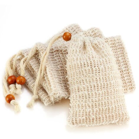 10pcs pochette de savon exfoliant sac économiseur de savon