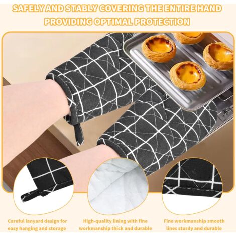 Gants Barbecue Résistants à 800°C – Anti-Brûlure Silicone Aramide – Cuisine, Grill, Four – Taille Unique Réversible