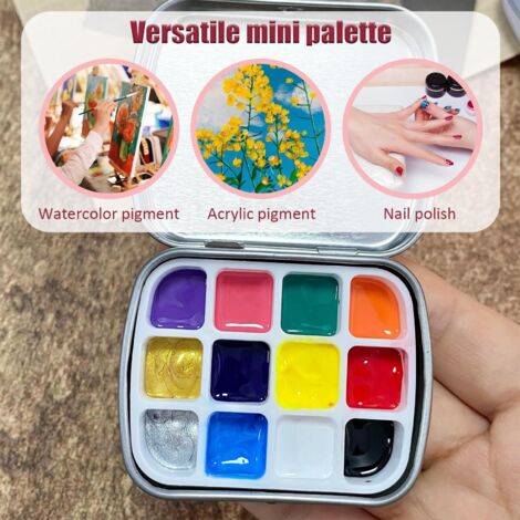 PALETTE D'AQUARELLE POUR peinture à l'huile acrylique avec palette de EUR 17,88 - FR