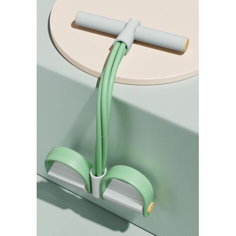 Corde De Résistance Pour Pédales Avec Poignées – 4 Tubes, TPR + Mousse, Antidérapant, Pour Abdos, Jambes, Bras