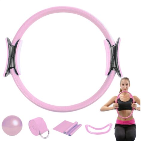Anneau De Pilates - Ballon De Pilates - Kit D'anneaux De Yoga Accessoires De Fitness A Domicile Kit Complet De Renforcement Musculaire Rose 90540783 Anneau De Pilates - Ballon De Pilates - Kit D'anneaux De Yoga Accessoires De Fitness A Domicile Kit Complet De Renforcement Musculaire Rose 90540783