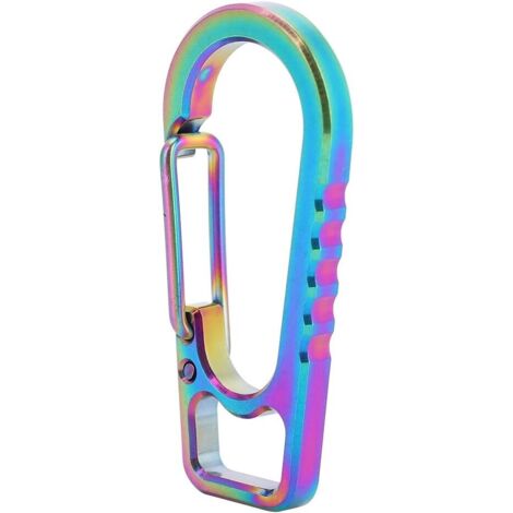 Mousqueton O Form 25KN – Alliage Acier, Sécurité Professionnelle, Ouverture 1,8 Cm, 5,6 X 10,6 Cm, Pour Escalade Et Alpinisme