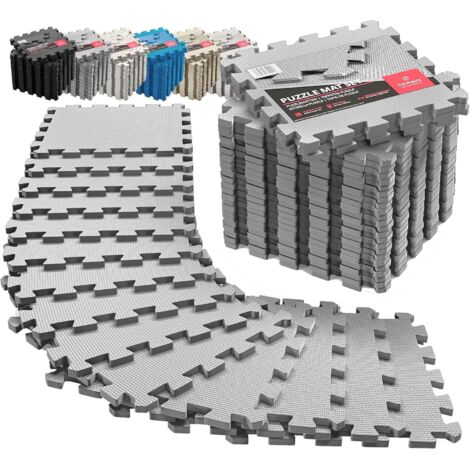 Edukit – Tapis De Mousse EVA 25 Pièces – 31,5 Cm – Épais 1,4 Cm – Multicolore – Antidérapant – Intérieur/extérieur