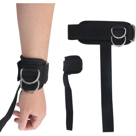 Sangles D'haltérophilie JAG GEARS - Noir - Néoprène - Pour Poignets - Lot De 2