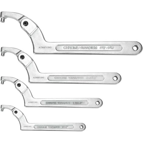 Clé de Voiture RC, clé de Réglage de Biellette de Direction 4 Pièces en Alliage d'aluminium Léger et Efficace pour Les Magasins de Réparation (Black