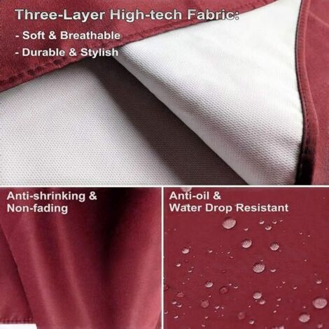Tablier en coton imperméable à volants pour femme, dos croisé, pour cuisine et jardin, avec poches  15