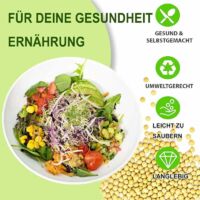 CUTeFiorino Lot De Couvercles En Verre à Croisillons à Large Ouverture, Kit De Germination Intérieure, Pour Mélange De Brocoli Et De Radis (GN1, Taille Unique