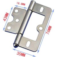 Lot 2 Charnières Porte Sans Mortaise Installation Facile