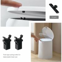 8 Pièces Poubelle Loquet Poubelle Verrouillage 240L Poubelle