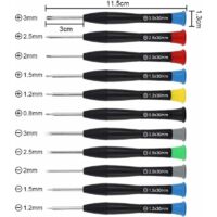 Kit De 6 Mini Tournevis De Précision - Pour Lunettes, Montres, Bijoux - Têtes Plates Et Phillips