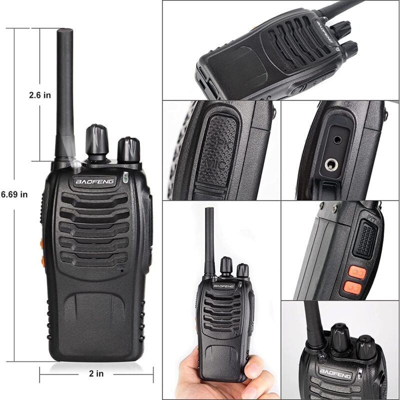 RA635 Talkie Walkie,PMR446 Sans Licence,16 Canaux, Professionnel,VOX,Torche LED, Longue Portée