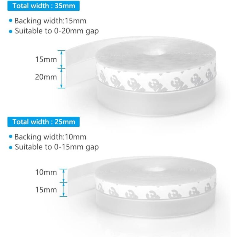 1 M Joint De Bas De Porte à Couche Unique, Largeur De 36 Mm, Convient Pour Les Portes Et