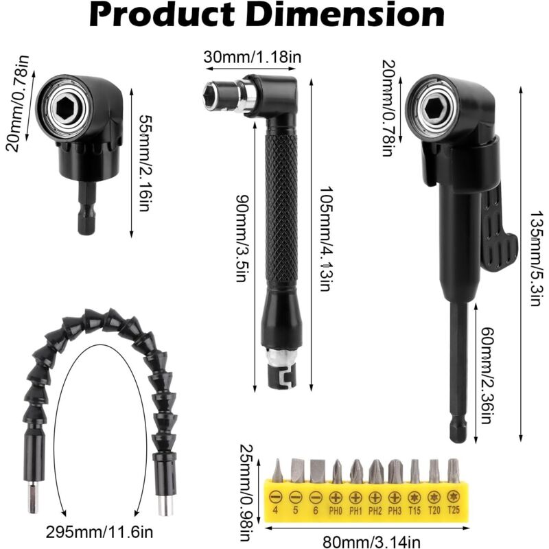 Extension De Foret Flexible Et Clé à Douille Universelle, Embout, Prolonger La D