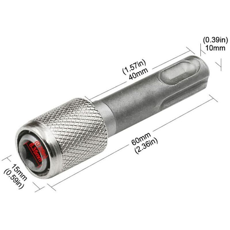 Lot De 2 Adaptateurs Foret Tige Ronde 5/8-11 UNC - Convertisseur Pour Perceuse Et Polissage