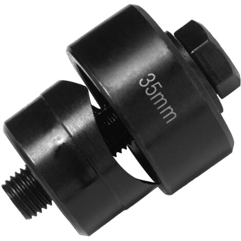 Perforatrice en Métal Diamètre 35 mm Hexagonale Emporte-Pièce pour Évier Inox Ouvre-Trous Perforateur de Trous en Tôle de Acier pour évier, Plaque en Acier, Inoxydable, Métal