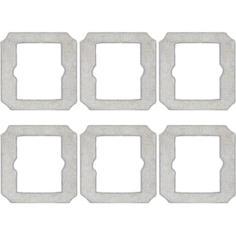 Lot de 6 chiffons lavables pour robot nettoyeur de vitres ECOVACS Winbot Mini, W-CC02-0012 (1/5)