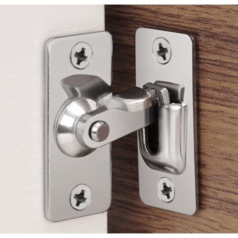 Loquet de verrouillage à 90 degrés en acier inoxydable 304 – Résistant à la rouille – Pour portes coulissantes et fenêtres – Installation facile (1/5)