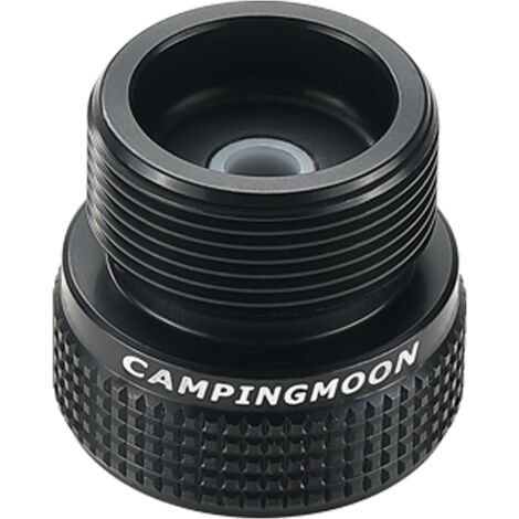 Réchaud à gaz propane Adaptateur de grille d'entrée : EN417 Lindal Valve Canister, Sortie : CGA 600 Connexion BKZ20 Noir Adaptateur CGA 600,Adaptateur pour bidon de gaz pour barbecue