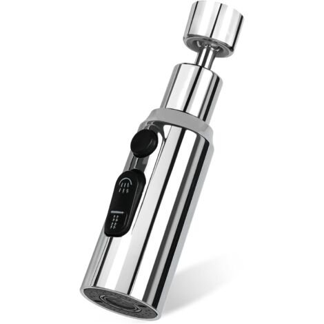 Aérateur de Robinet 3 Modes Rotatif 360° Tête Douchette Evier Cuisine Brise Jet Robinet Cuisine D'eau Pour Robinet Embout Robinet Cuisine Adaptateur Mousseur Robinet G1/2 FM22 M20 M22 M24 (1/5)
