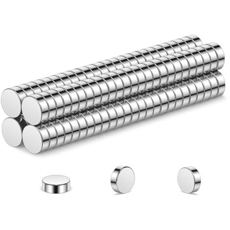 Lot de 100 aimants en néodyme 3x1mm – Force d'attraction élevée – Pour modélisme, artisanat et applications professionnelles