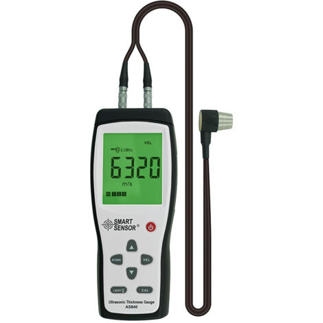 Jauge d'épaisseur à ultrasons numérique – Plage de mesure 1,2 à 225 mm – Calibration automatique – Pour matériaux variés