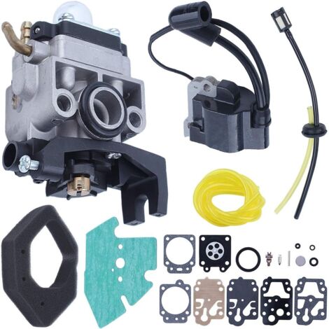 LinDuxe Bobine d'allumage de carburateur pour Honda GX25 HHT25S WX10K 16100-Z0H-825 avec kit de réparation et de reconstruction de diaphragme filtre à air (1/4)