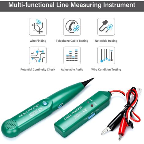 CJBIN MS6812 Traceur De Câble Électrique Portable - Détecteur Et Testeur De Ligne Téléphonique Professionnel