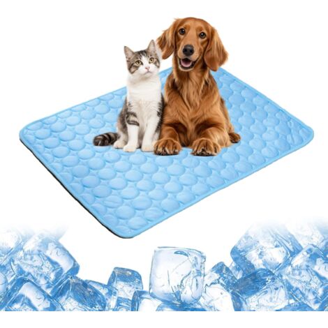 Pour Chien, - Tapis Rafraichissant Pour Chiens Et Chats, Chat Coussin Chien Anti Chaleur, Matelas Réfrigérant, Portable, Lavable, Anti-Morsures Gris, L(7055cm) (1/5)