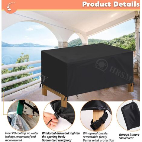 420D Oxford Tissu Bâche Protection Table De Jardin