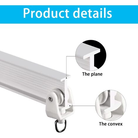 Système De Rail De Rideau Flexible, Installation Au Plafond Pour Courbes Angles Et Separations Espace 99045816