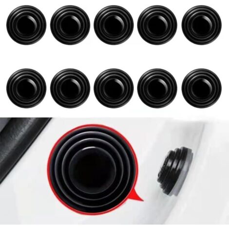 10x Amortisseurs de Porte Voiture, Autocollants Isolants Silencieux Antichoc, Coussinets Antivibrations pour Porte de Voiture, Joint Amortisseur pour Réduire les Bruits et les Chocs de Porte (1/5)
