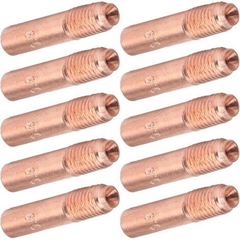 Buse De Soudage 0,9, Tube 0.9, Buse Soudage 0.9mm, 10 Pièces Buses Conductrices pour soudage MIG Pointes de en cuivre Petits Accessoires 0,9 mm (1/5)