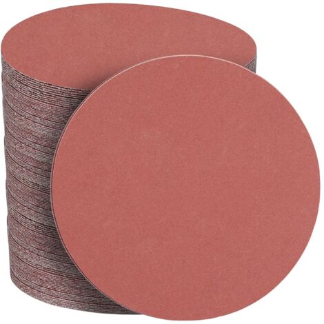 Disques abrasifs 150mm grain 1000 – Lot de 50 pièces – Papier ponce sans trous pour ponceuse excentrique – Pour polissage métal et bois (1/5)