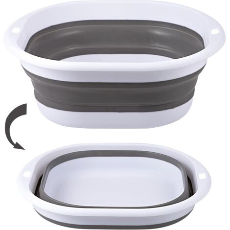 Memohey Lavabo Portable 35L – Cuvette De Camping Pliable – Seau Vaisselle Bleu 150g