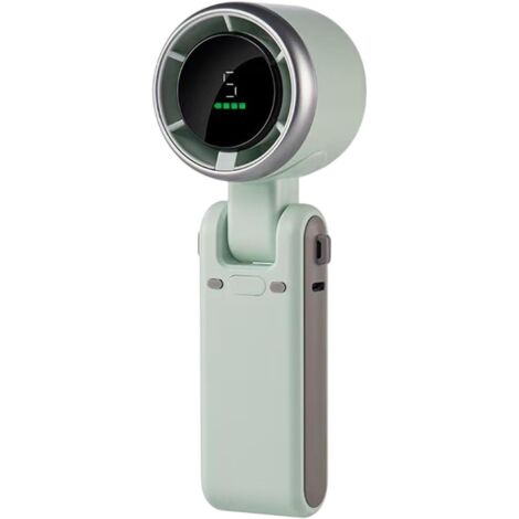 Ventilateur portable 3 en 1 pliable turbo haute vitesse, écran LED, 5 vitesses de vent, rechargeable par USB, petit ventilateur à main pour voyage | Leroy Merlin