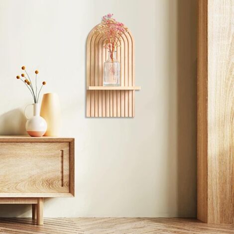 Étagère Murale En Bois Multifonctionnelle - Support De Rangement Ou De Décoration, Neuf
