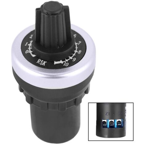1K Ohm 22mm LA42DWQ Gouverneur Potentiomètre Rotatif Convertisseur Avec Bouton Résistance Variable Variateur de Vitesse Entraînement Potentiomètre (1/5)