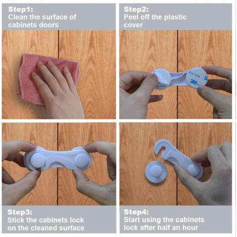 Bloque Porte Bébé, 12 Pièces Bloque Porte, Sécurité Enfant Placard