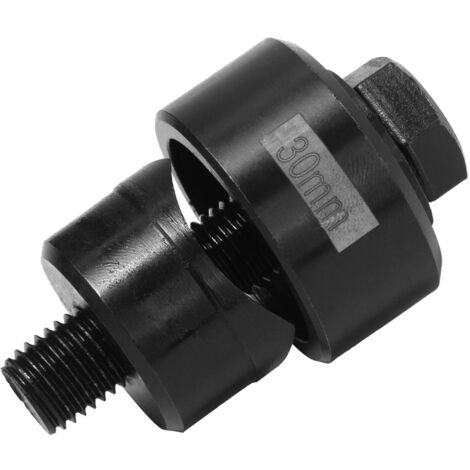 Perforatrice en Métal Diamètre 30 mm Hexagonale Emporte-Pièce pour Évier Inox Ouvre-Trous Perforateur de Trous en Tôle de Acier pour évier, Plaque en Acier, Inoxydable, Métal