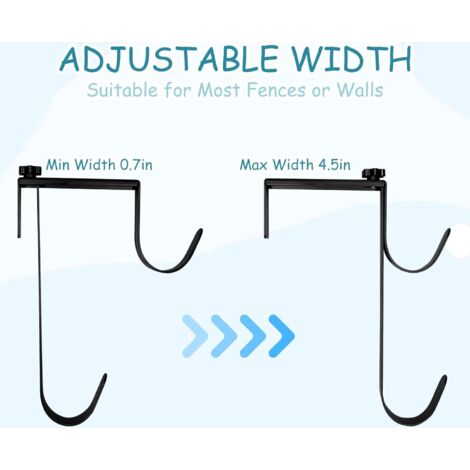 Solution De Rangement Crochets Réglables Pour Bâche Solaire Piscine Hors Sol - Support Stable Blanc Jusqu'à 10kg