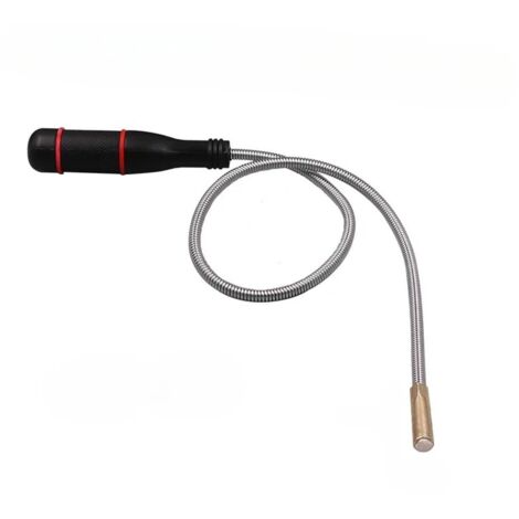 Aimant Telescopique Flexible Portable Aimant Mecanique Auto Outil de Ramassage Aimanté pour Ramasser de Petites Tige Récupérateur Aimantée pour Coins et Endroits Foncés, 62 cm (1/5)