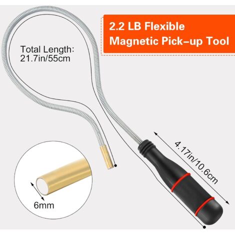 Outil de Ramassage Magnétique - ZGEER - Télescopable - LED Super