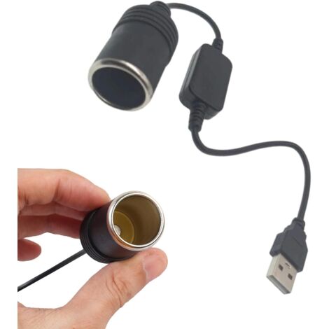 Prise USB voiture - Prise de sortie, câble de raccordement USB - Adaptateur de connexion de véhicule - Adaptateur léger - Convertisseur de courant pour voiture - Charge électronique - Extérieur (1/5)