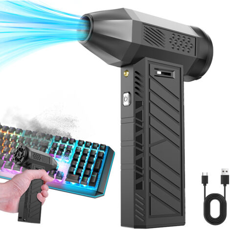 Soufflette air comprimé 180000 TR/min – Batterie 8000mAh – Nettoyage clavier, électronique, PC – Design compact et réutilisable