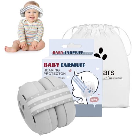 Casque anti-bruit bébé et enfant – Réduction sonore 25 dB – Coque ABS et rembourrage mousse – Réglable et confortable pour concerts et voyages